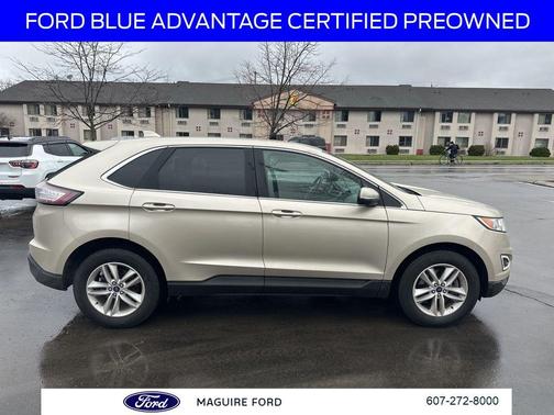 White Gold 2018 Ford Edge SEL