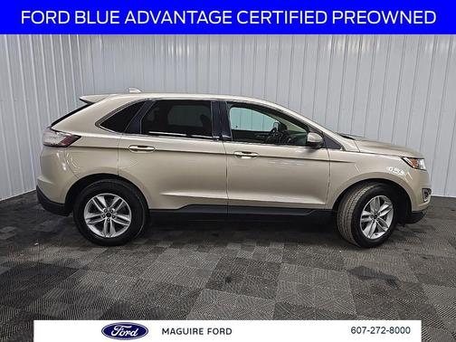 White Gold Metallic 2018 Ford Edge SEL
