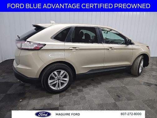 White Gold Metallic 2018 Ford Edge SEL