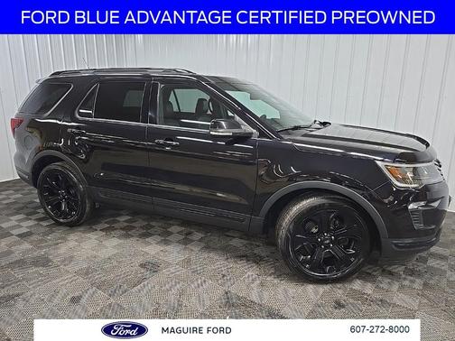 Black 2019 Ford Explorer sport