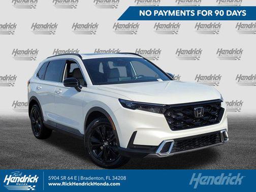 Platinum White Pearl 2024 Honda CR-V Hybrid Sport Touring AWD