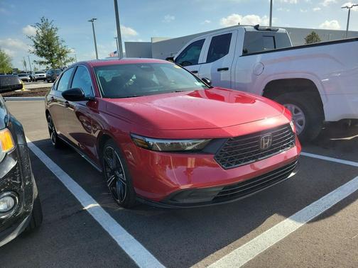 Radiant Red Metallic 2023 Honda Accord Hybrid Sport