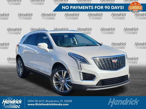 Crystal White Tricoat 2024 Cadillac XT5 Premium Luxury