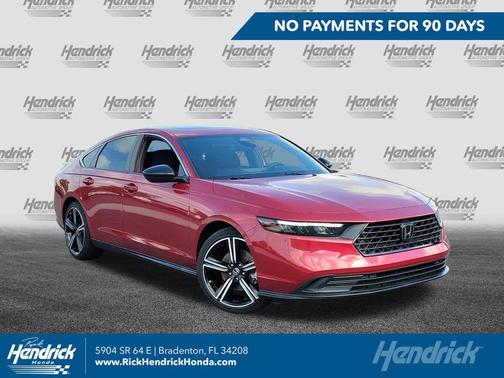 Radiant Red Metallic 2023 Honda Accord Hybrid Sport