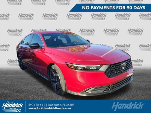 Radiant Red Metallic 2023 Honda Accord Hybrid Sport