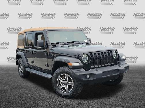 Black Clearcoat 2020 Jeep Wrangler Unlimited Black and Tan 4x4
