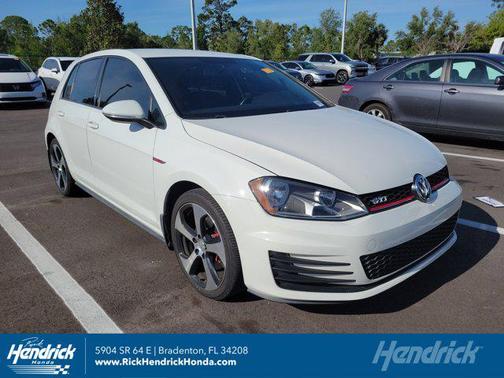 Pure White 2017 Volkswagen Golf GTI 2.0T S 4-Door