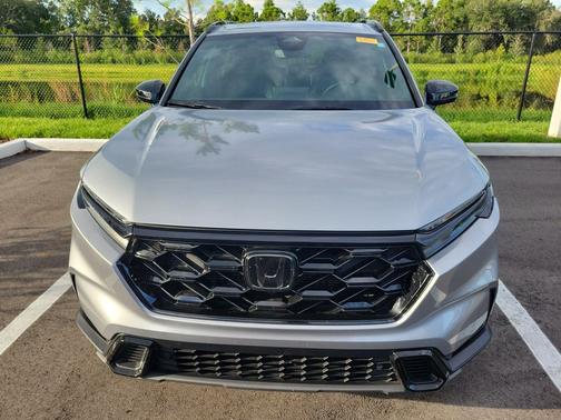 Solar Silver Metallic 2025 Honda CR-V Hybrid Sport FWD