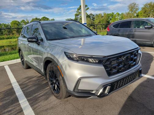 Solar Silver Metallic 2025 Honda CR-V Hybrid Sport FWD
