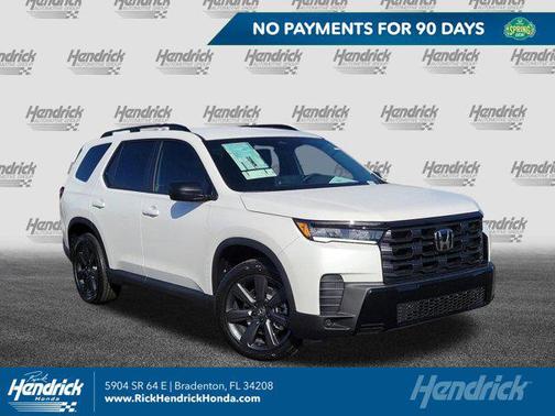 Platinum White Pearl 2026 Honda Pilot Sport