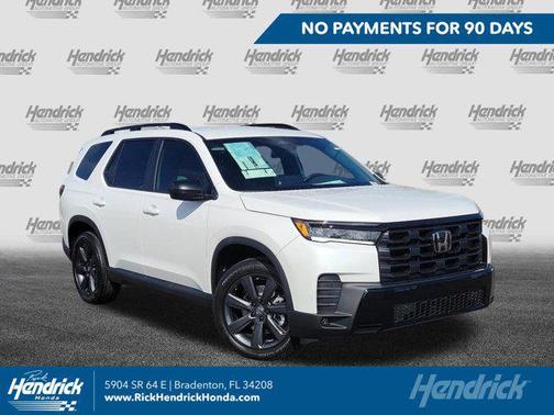 Platinum White Pearl 2026 Honda Pilot Sport