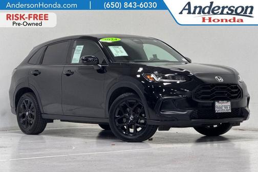 Crystal Black Pearl 2024 Honda HR-V Sport