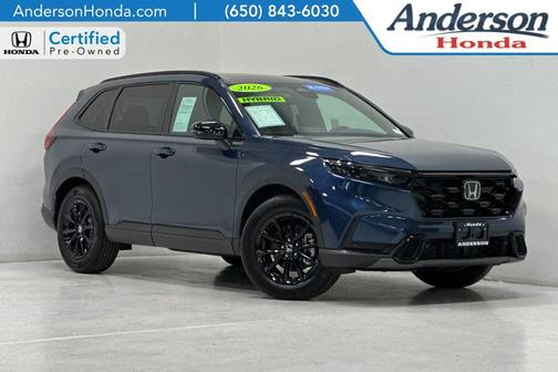 Canyon River Blue Metallic 2026 Honda CR-V Hybrid Sport-L FWD SUV