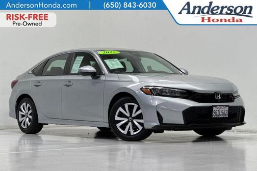 Silver Metallic 2025 Honda Civic LX