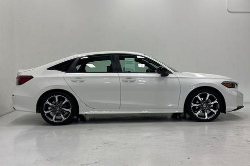 Platinum White Pearl 2026 Honda Civic Hybrid Sport Touring