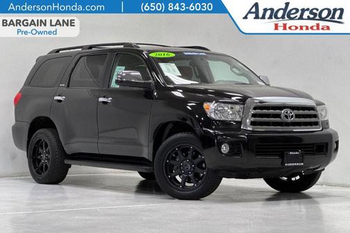 Black 2016 Toyota Sequoia Platinum