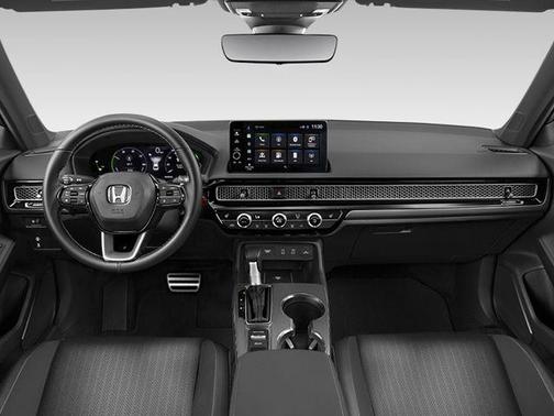 Platinum White Pearl 2026 Honda Civic Hybrid Sport Touring