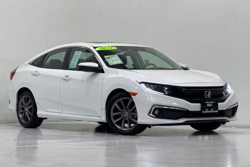 Platinum White Pearl 2021 Honda Civic EX