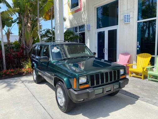 Forest Green Pearl 2000 Jeep Cherokee Sport