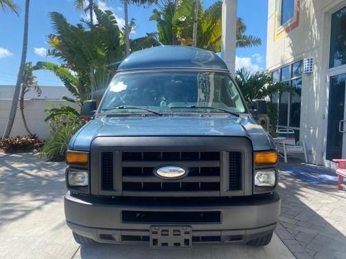 Steel Blue Metallic 2014 Ford E350 Super Duty HI TOP HANDICAP LOW MILES 34 875 1 OWNER