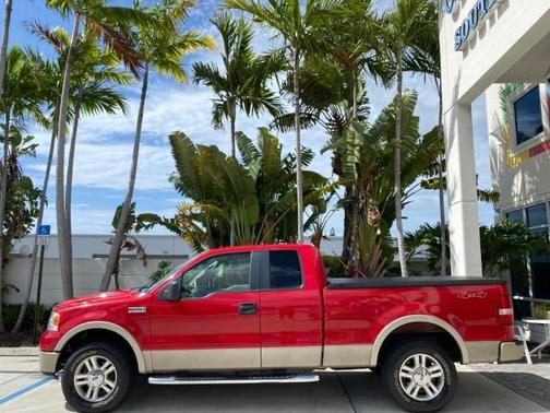 Bright Red 2007 Ford F-150 Lariat SuperCab