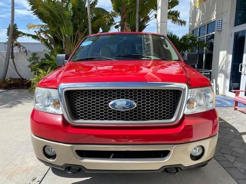 Bright Red 2007 Ford F-150 Lariat SuperCab
