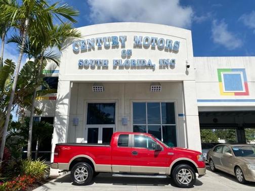 Bright Red 2007 Ford F-150 Lariat SuperCab