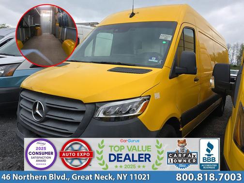 Calcite Yellow 2021 Mercedes-Benz Sprinter 2500 High Roof