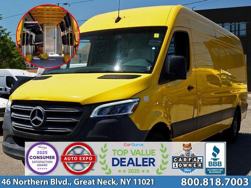 Calcite Yellow 2021 Mercedes-Benz Sprinter 2500 High Roof