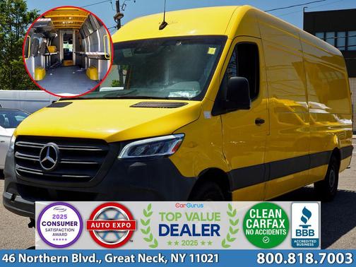 Calcite Yellow 2021 Mercedes-Benz Sprinter 2500 High Roof