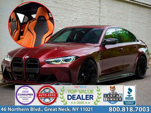 Red Metallic 2024 BMW M3 Competition xDrive