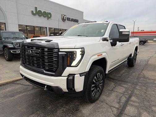 White Frost Tricoat 2024 GMC Sierra 3500 Denali