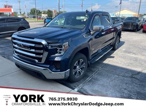 Pacific Blue Metallic 2019 GMC Sierra 1500 SLE