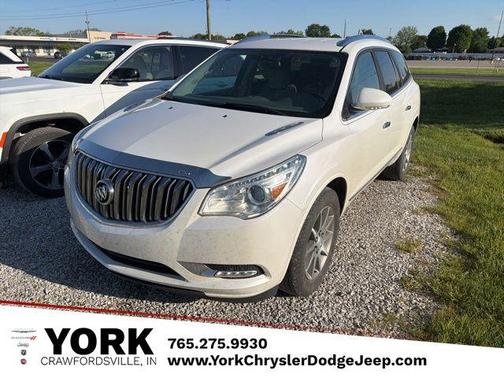 White Frost Tricoat 2017 Buick Enclave Leather