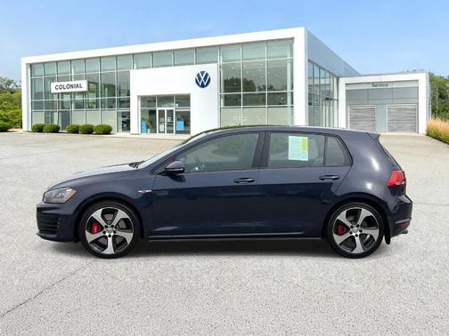 Night Blue Metallic 2016 Volkswagen Golf GTI Autobahn w/ Performance 4-Door
