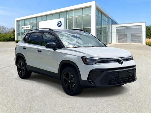 Pure White 2026 Volkswagen Taos 1.5T SE Black