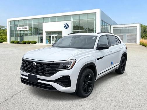 Opal White Pearl 2026 Volkswagen Atlas Cross Sport 2.0T SEL R-Line Black