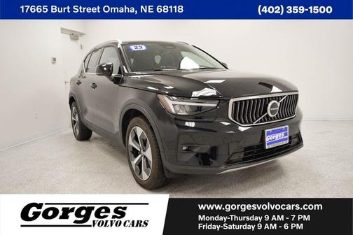 Black 2023 Volvo XC40 B5 Plus Bright Theme