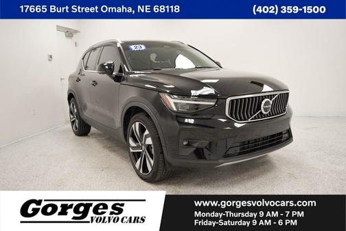 Black 2023 Volvo XC40 B5 Ultimate Bright Theme
