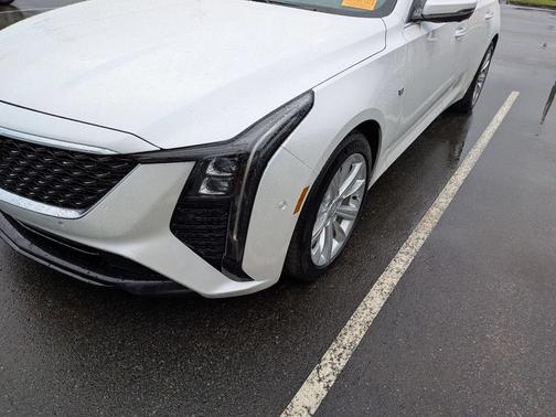 Crystal White Tricoat 2025 Cadillac CT5 Premium Luxury