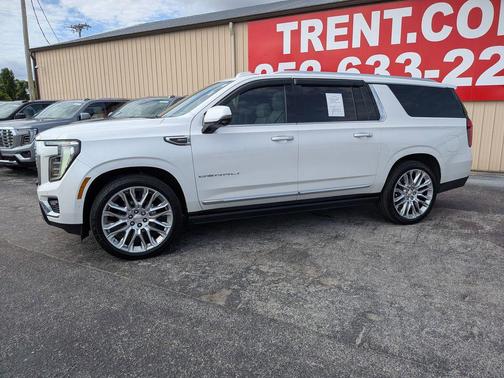 White Frost Tricoat 2025 GMC Yukon XL Denali