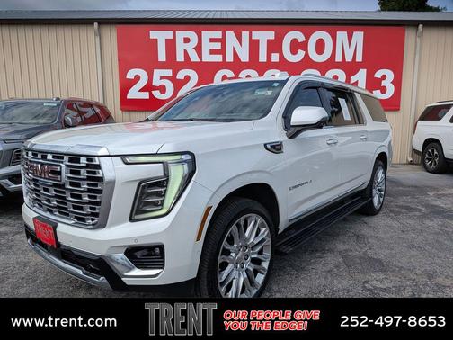 White Frost Tricoat 2025 GMC Yukon XL Denali
