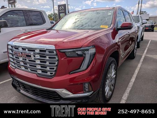 Volcanic Red Tintcoat 2025 GMC Acadia Denali