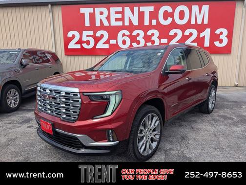 Volcanic Red Tintcoat 2025 GMC Acadia Denali