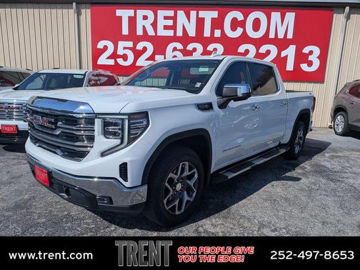 Summit White 2023 GMC Sierra 1500 SLT