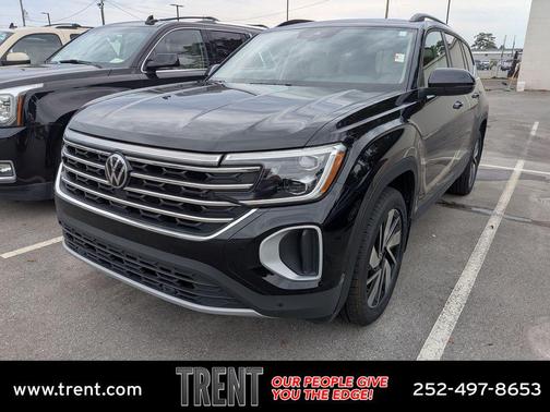 Deep Black Pearl 2025 Volkswagen Atlas 2.0T SE w/Technology 4MOTION