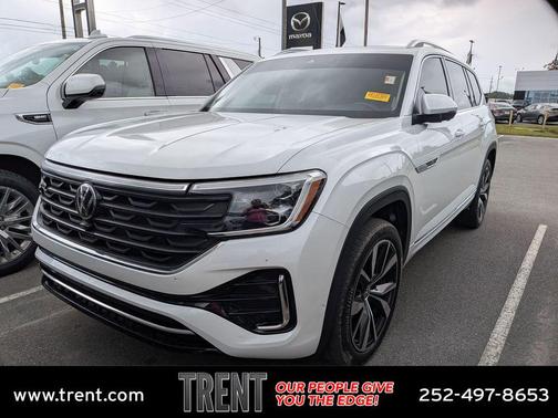 Opal White Pearl 2024 Volkswagen Atlas 2.0T SEL Premium R-Line 4MOTION