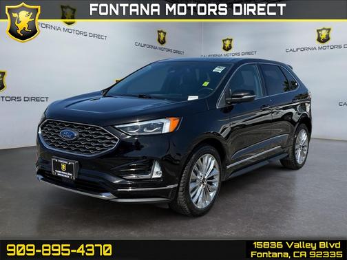 AGATE BLACK METALLIC 2021 Ford Edge Titanium