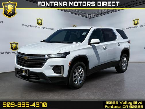 Summit White 2023 Chevrolet Traverse LS