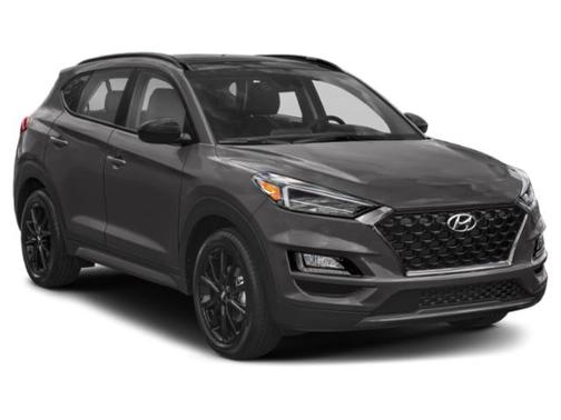 Dazzling White 2019 Hyundai TUCSON Night